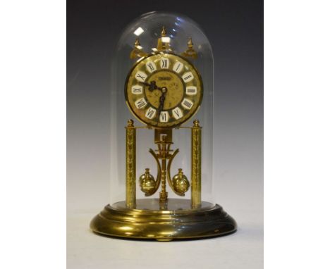 400 day clock displayed beneath a Perspex dome   Condition: 
