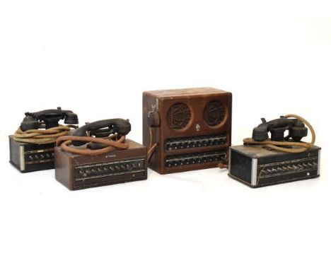 Four vintage Dictograph telephone extension units   Condition: 