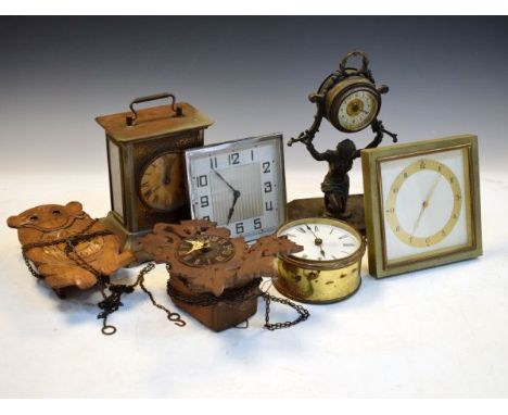 Collection of seven various vintage clocks   Condition: 