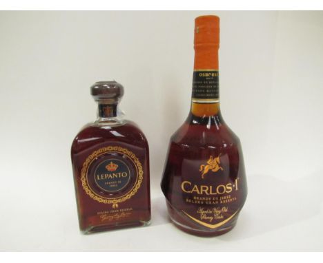 Osborne Carlos I Solera Gran Reserva Brandy de Jerez, 1ltr, Gonzalez Byass Lepanto Solera Gran Reserva Brandy de Jerez, 700ml