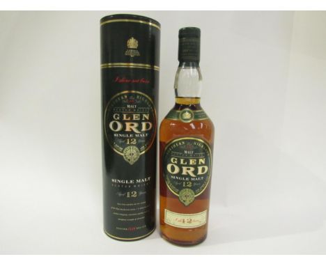 Glen Ord 12 years Old Single Malt Scotch Whisky, 1990's bottling, 70cl in tube 