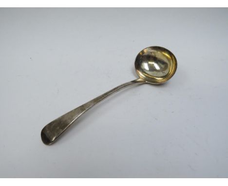 A Thomas Wilkes Barker silver sauce ladle, London 1814, 18.5cm long, 78g 