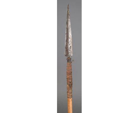 7 1/2 African Brass / Bronze Barbed Fishing Spear