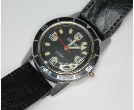 A Le Cheminant Master Mariner diver's watch, case diameter 35mm, 17 jewel manual wind movement, submariner style rotating bez