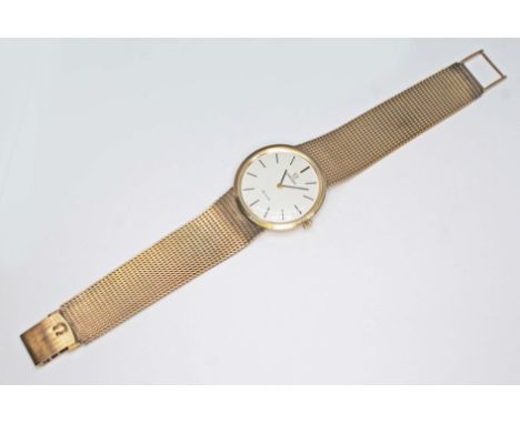 An Omega De Ville 9ct gold wristwatch, circa 1977, manual wind movement, cal. 625, serial number 38767542, case diamter 33mm,