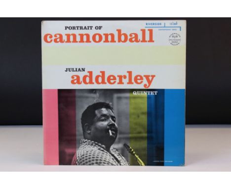 Vinyl - Cannonball Adderley Portrait Of (Riverside 12 269) on the blue Riverside label, July 1958 recording sleeve.  Vinyl VG