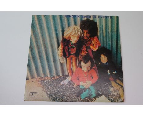 Vinyl - Jimi Hendrix - Band Of Gypsys. UK 1st pressing on Track Records, with withdrawn puppet cover, 1/1 matrices.  Vinyl is