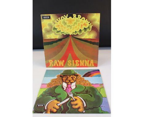 Vinyl - Savoy Brown Blues Band 2 LP's to include Raw Sienna (Decca SKL 5043) stereo boxed Decca label, and Lions Share (Decca