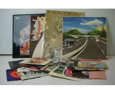 Vinyl - Led Zeppelin II LP on Atlantic K40037 sleeve vg/ vinyl vg+ plus a group of 20 x 7" singles mainly in picture sleeves 