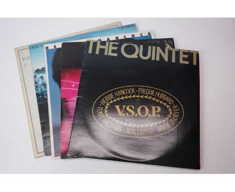 Vinyl - Herbie Hancock 5 LP's to include The Quintet, VSOP, Secrets (CBS 81591), Crossings (K 46164) and with Chick Corea.  S