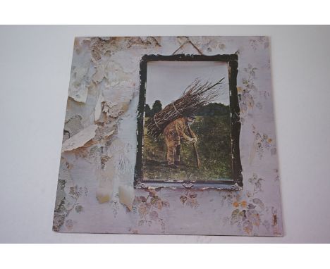 Vinyl - Led Zeppelin Four Symbols (K 50008) green and orange Atlantic label, no 4 symbols to label, white paper inner.  Sleev