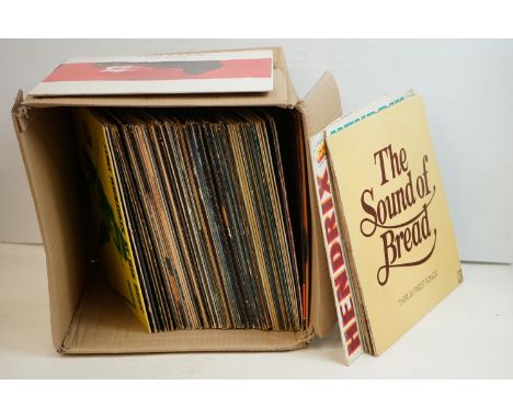 Vinyl - Around 50 Rock, Pop &amp; other genre LPs top include 13 x Beach Boys, 5 x Jimi Hendrix, 8 x Manfred Mann, Tim Finn, 