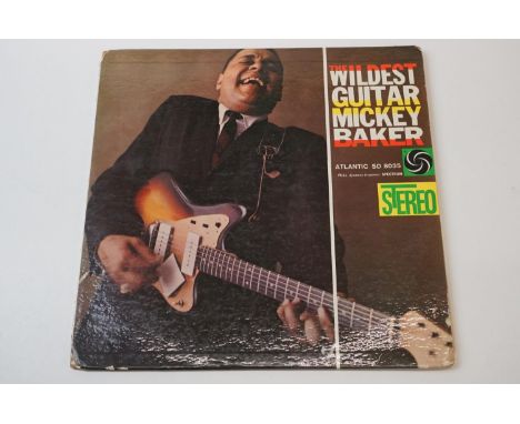 Vinyl - Blues - Mickey Baker The Wildest Guitar (1959 US, 1st Pressing Stereo, Atlantic Records, SD 8035) Deep Groove, green 