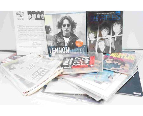 Music Memorabilia - Collection of The Beatles and  band member related ephemera to include Fan Club Letter, booklets, posters