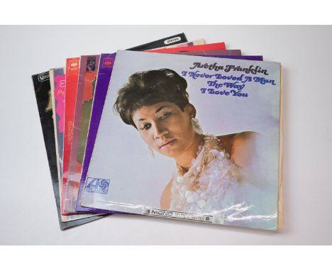 Vinyl - Soul female singers 6 Rare Uk 1st pressing albums by female Soul / Funk singers to include Aretha Franklin 'Never Lov