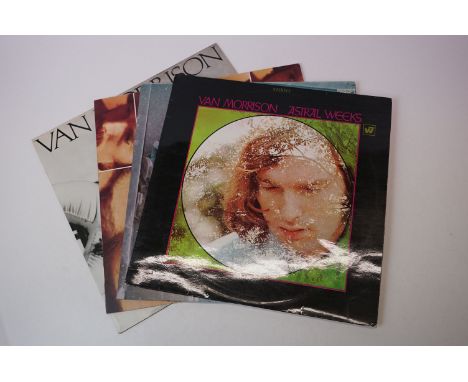 Vinyl - Van Morrison 4 LP's to include Wavelength (K 56526), Moondance (K46040), Astral Weeks (WS 1768) and Saint Dominics Pr