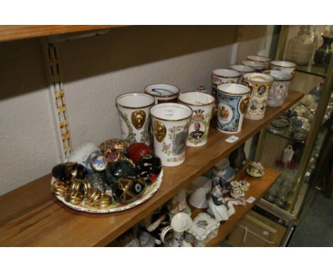 A COLLECTION OF CORONATION BEAKER including a Russian Coronation beaker presented to the Tsar to his people 1896, enamel on c