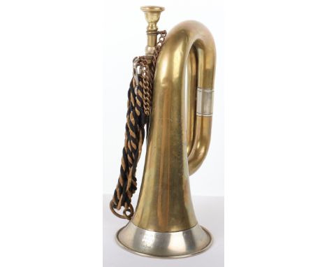 Hitler Youth 1939 Bugle, standard model brass and nickel silver bugle with makers details of “F X HULLER &amp; CO GRASLITZ 19