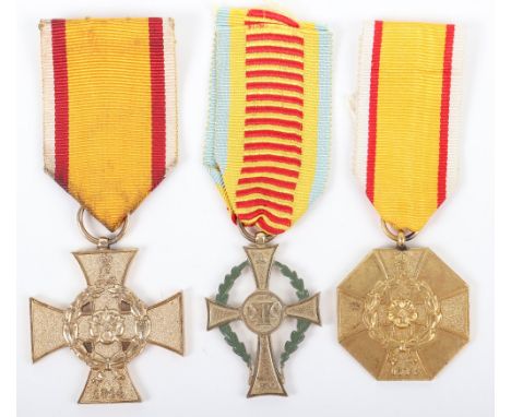 3x Imperial German Medals, being two 2nd class medals for Lippe-Detmold and a 1917 medal for Mecklenburg-Schwerin. All with r