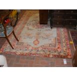 A Middle Eastern carpet with geometric border - 27