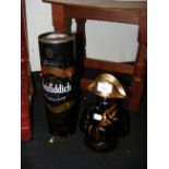 A boxed Glenfiddich Malt Scotch Whisky, together w