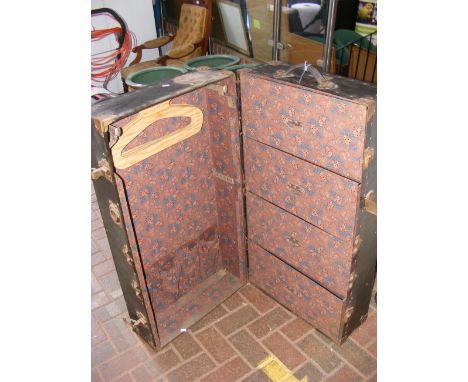 A vintage steamer trunk 