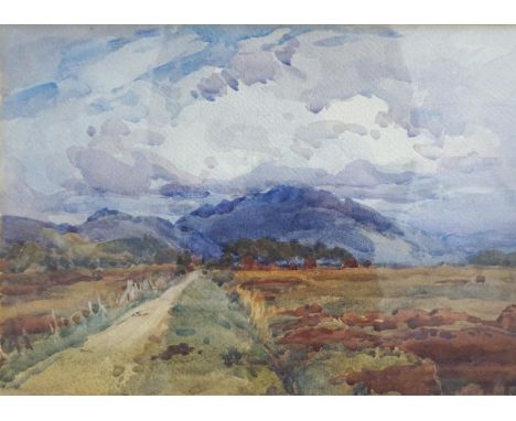 R B GILLESPIE (British, early 20th Century)Achnacree Moss, Benderloch, watercolour, signed and dated 1919, 25cm x 35.2cm 