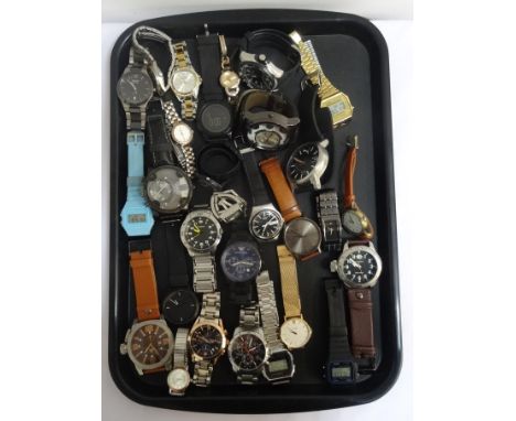 SELECTION OF LADIES AND GENTLEMAN'S WRISTWATCHESincluding Citizen Eco-Drive, Casio, Diesel, Puma, Sekonda, Swatch, Emporio Ar