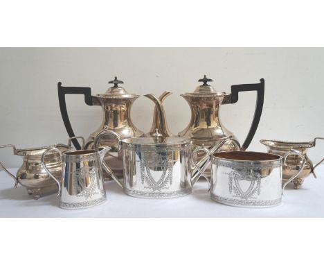 A SELECTION OF SILVER PLATED WARESincluding Duff & Miller Edwardian Silver Plated tea service, a pair of Viners Sheffield hot
