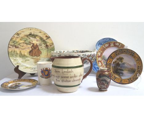 A COLLECTION OF CERAMICSincluding Copeland Spode Italian sweet dish, Ridgeways cup and saucer, Noritake hand painted plates, 