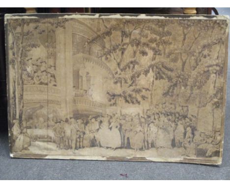 Thomas Rowlandson (Britrish, 1756-1827), Vauxhall Gardens, pen and ink, 51 x 76cm (Provenance: From the collection of George 
