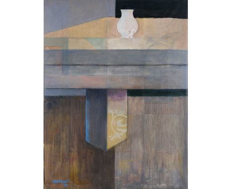 ABSTRACT COMPOSITIONsigned HOURANI lower leftacrylic on canvas91.44 x 63.5cm; 36 x 25inunframedProperty of a Private Collecto