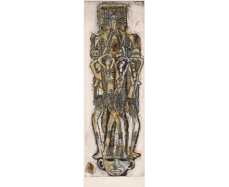 (i) EMIOVBO BEROMA; (ii) ERHU IVIE (RED BASE); (iii) IFIEDO I (B/W)each signed, titled, inscribed and dated Lagos (i) 12/40 S