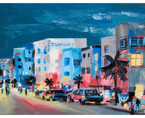 OSU, ACCRA signed ARYEETEY lower right acrylic on canvas 44.5 x 55.5cm; 17 1/2 x 21 3/4in 54 x 66cm; 21 1/4 x 26in (framed)  