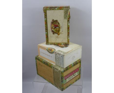 A Large Quantity of Vintage Cigar Boxes, including H. Upmann Habana, Punch, Romeo Y Julieta, Bolivar amongst many others, ple