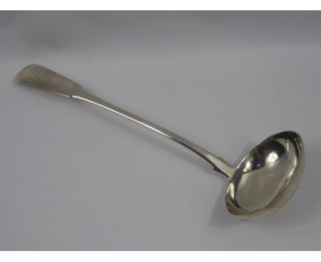 A Georgian Scottish Silver Soup Ladle, Edinburgh hallmark, dated 1819, mm James Smith (possibly), approx 200 gms