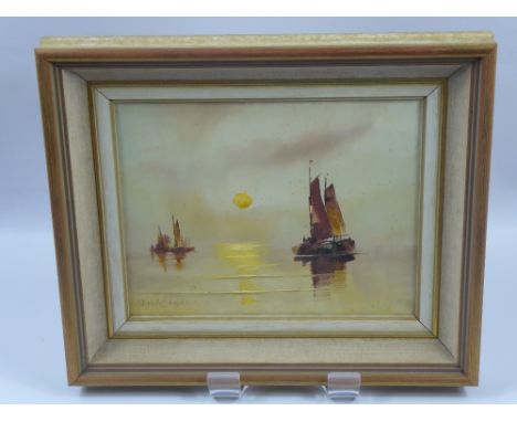 Jack R Mould, Oil on Board entitled 'Golden Morning' dated 1980, approx 24 x 19 cms