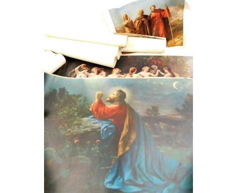 Various classical and Old Master prints, Virgin and Child, Der Fruhling, various other classical prints, etc.  (a quantity, v