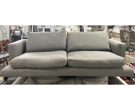 CAMERICH LAZY TIME SOFA, in grey upholstery, 235cm x 100cm x 80cm H. 