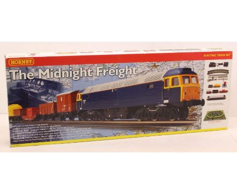 Hornby: A boxed Hornby, OO Gauge, The Midnight Freight Set, comprising 47421 diesel locomotive, four rolling stock wagons (on