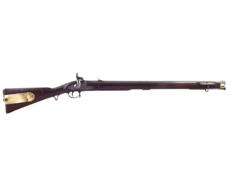 3rd pattern percussion Brunswick Rifle by London Small Arms Company, originally .704 calibre, (bore enlarged to .750 musket c