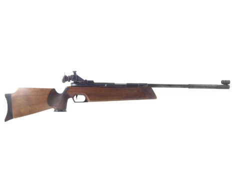 Feinwerkbau 300 .177 air rifle , with target sights and hard case, serial number 211872, 108.5cm long No licence required to 