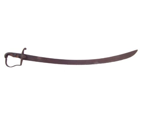 Relic 1796 pattern light cavalry sabre, recovered from a field in Llanforda, North Wales in the 1960's by the vendor, the bla