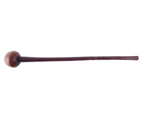 South African hardwood Knobkerrie, 19th century, 71cm long