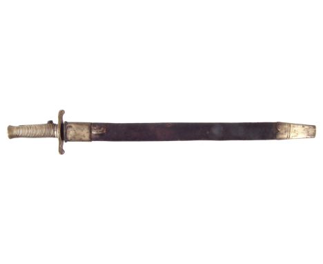 Pattern 1848 Brunswick Rifle Bayonet and scabbard, 68cm long