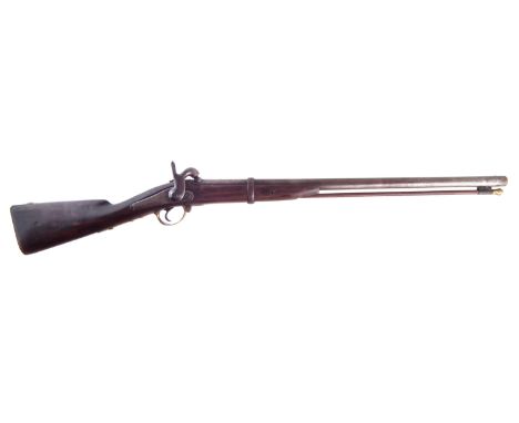 Russian percussion .700 calibre carbine dated 1846, serial number 3206, modelled on the French 1842 version, with Izhevsk ars