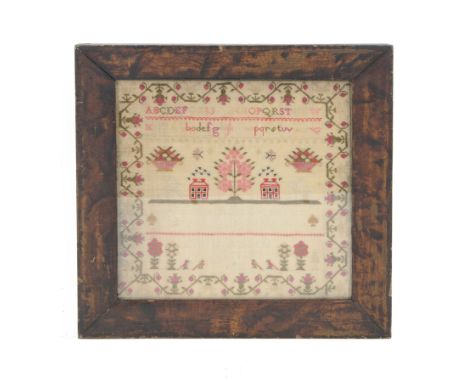 William IV sampler, by Ann Elizabeth Smith aged 9 years 1833, framed H42cm