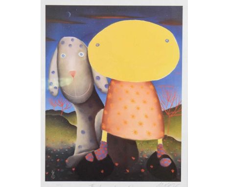 Mackenzie Thorpe (b.1956) - Limited edition photo lithograph - 'The Love of my Life', 322/850, signed in pencil lower right, 