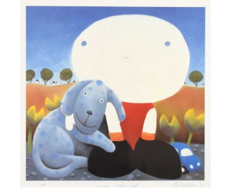 Mackenzie Thorpe (b. 1956) - Limited edition photo lithograph - 'With Child', 1638/ 2500, signed in pencil lower right, 36cm 