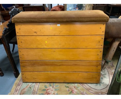 A vintage school sectional vaulting box 